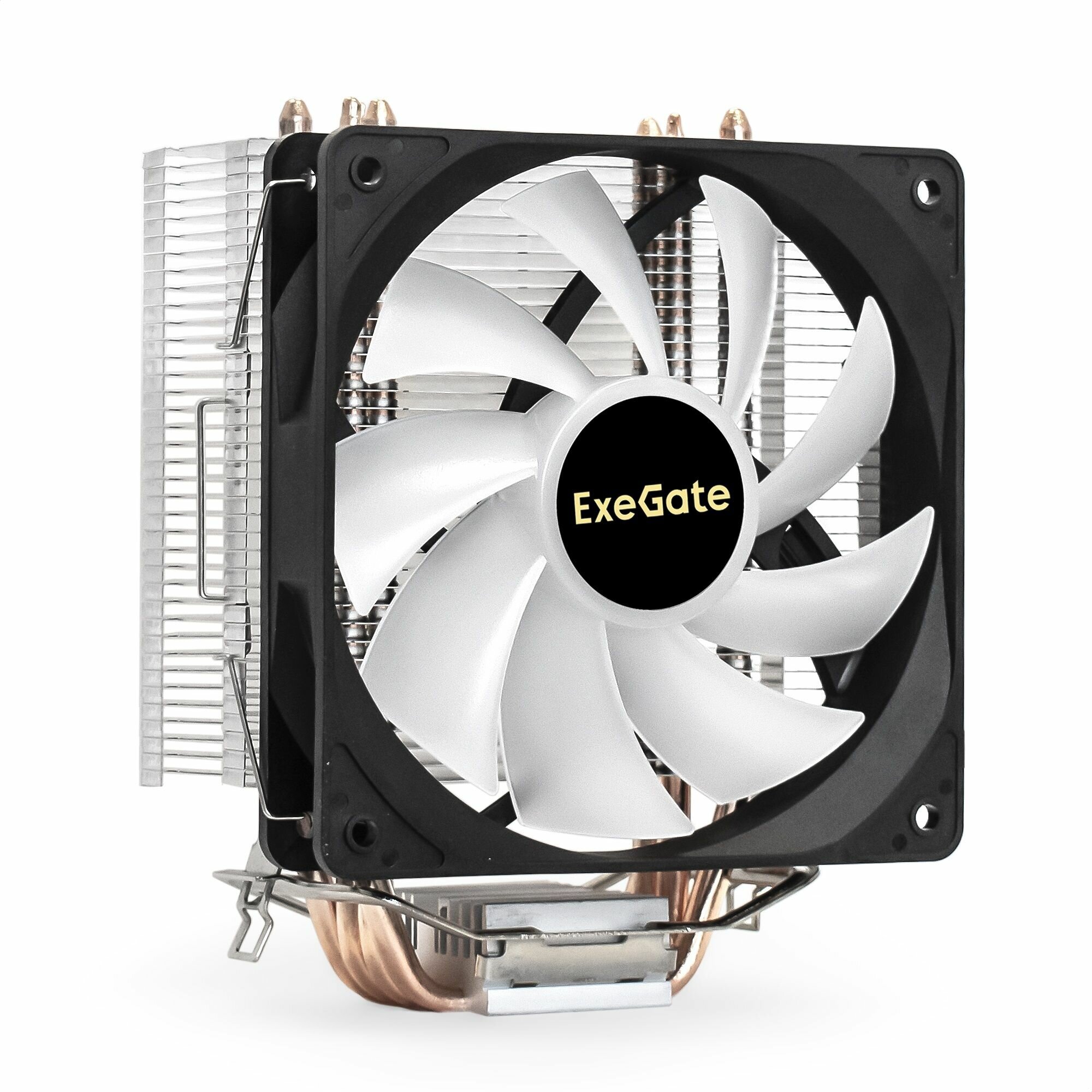 Кулер Exegate EX293655RUS LGA775/115x/1200/1700/AM2/AM2+/AM3/AM3+/AM4/FM1/FM2/754/939/940 (120mm fan, 800-2400rpm, 11-37dBA, - фото №2