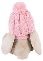 Мягкая игрушка Зайка Ми в розовой шапочке и шарфе 18 см
