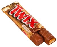 Батончик Twix с песочным печеньем и карамелью, 55 г, коробка (40 шт.)