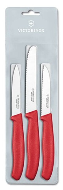 Набор из 3 ножей Swiss Classic: 2 ножа для овощей 8 см, столовый нож 11 см VICTORINOX 6.7111.3