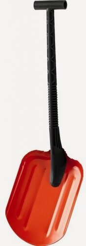 Изображение товара Лопата снеговая автомобильная Сибин Снегирь 421840 стальная с пластиковой рукояткой 260 мм