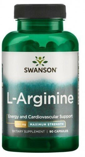 Swanson L-Arginine max str 850 mg, 90 капс.