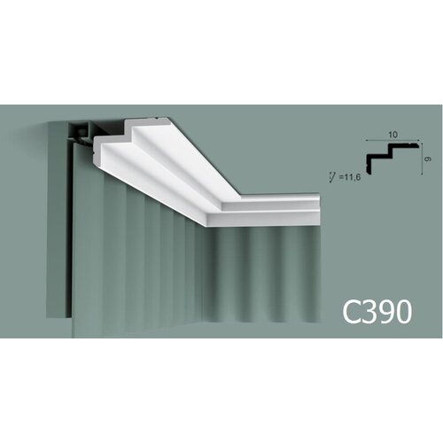 Карниз потолочный Orac Decor C390 STEPS, 1шт (длина 2м)