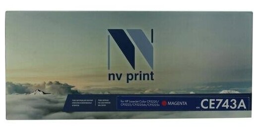 Картридж NV Print CE743A для HP, 7300 стр, пурпурный