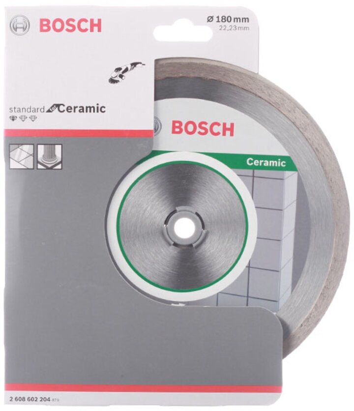 Диск алмазный Bosch 2.608.602.204 Standard for Ceramic180-22,23 по керамике