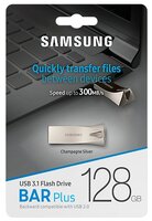 Флешка Samsung BAR Plus 128GB серый титан