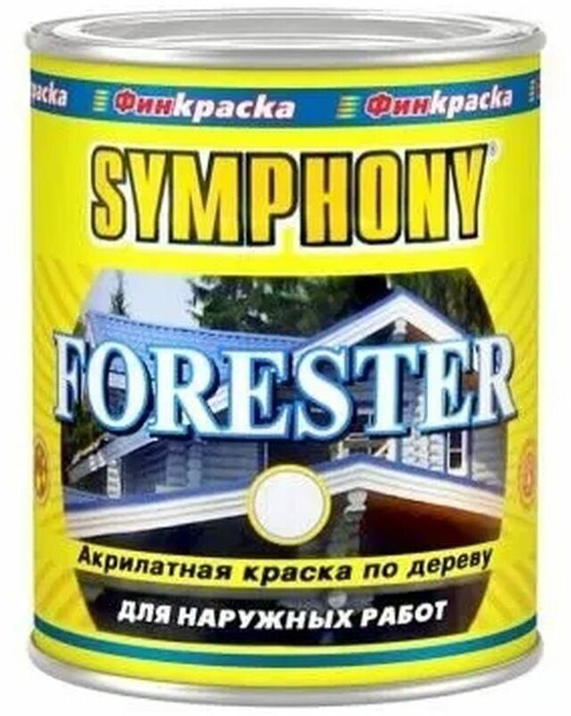 Symphony краска фасадная по дереву forester 0.9л