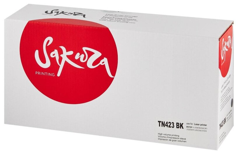 картридж Sakura TN423BK - фото №5