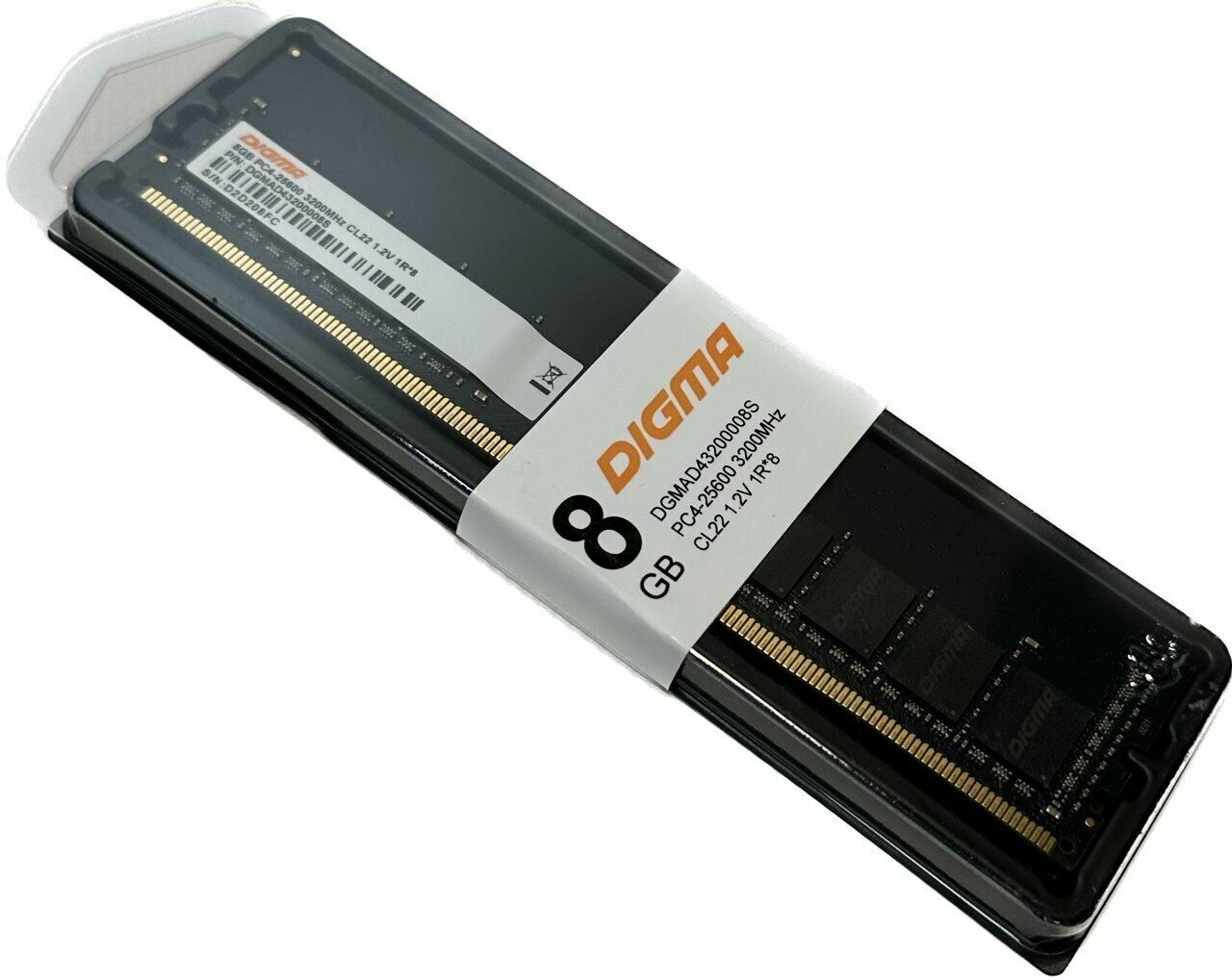 Оперативная память Digma DDR4 - 8Gb, 3200 МГц, DIMM, CL22 (dgmad43200008s) - фото №6
