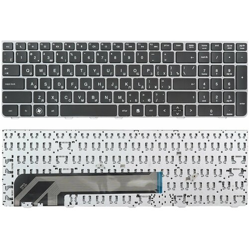 Клавиатура для ноутбука HP 4535S, 4530S, 4730S черная с серой рамкой клавиатура для ноутбука hp 4535s 4530s черная c серой рамкой