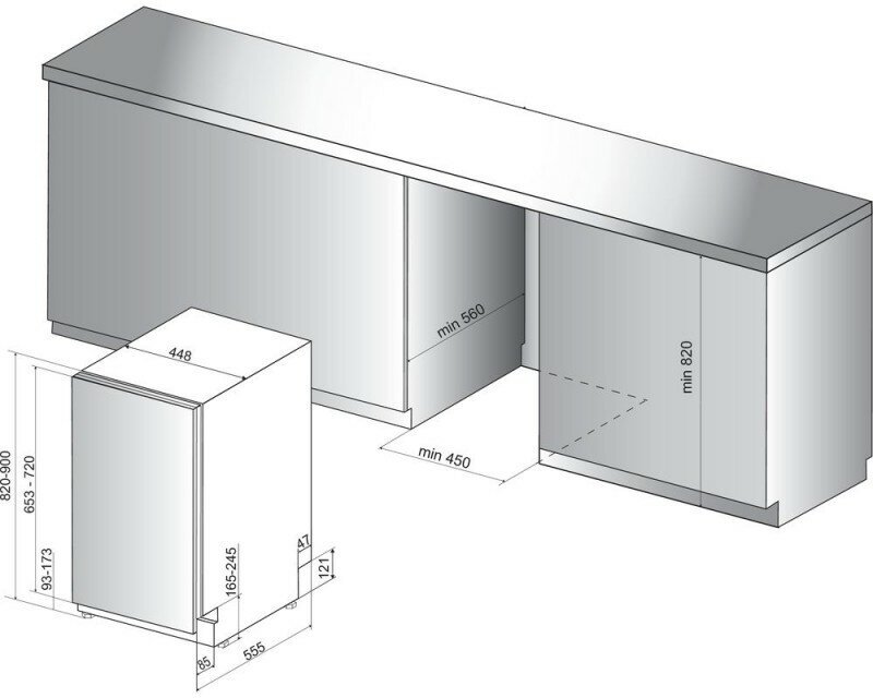 Встраиваемая посудомоечная машина Hotpoint-Ariston - фото №11