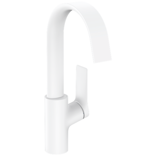 смеситель для кухни hansgrohe 71802000 Hansgrohe 75032700 Vivenis 210 Смеситель для раковины, c поворотным изливом, матовый белый