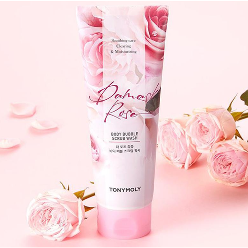 Скраб-гель для душа TONY MOLY The Damask Rose Bubble Body Scrub Wash 150ml