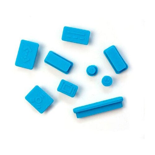 Голубые силиконовые затычки для разъемов Macbook AirPro 1315 300₽