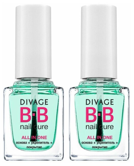 Divage NAIL CURE BB Основа, укрепитель и покрытие для ногтей "All in one"