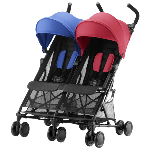 фото Прогулочная коляска Britax Holiday Double blue/red