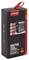 Сетевая зарядка LDNIO A2206 + Micro USB черный / серебристый