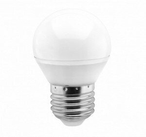 Светодиодная LED лампа Smartbuy шар G45 E27 5W(400lm) 4000K 4K матовая пластик SBL-G45-05-40K-E27 (упаковка 14 штук)