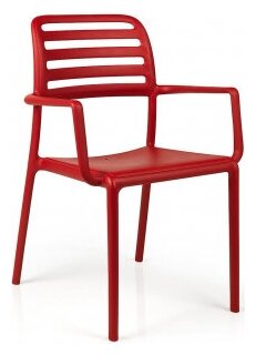 Пластиковое кресло Nardi Costa, красный - фотография № 1