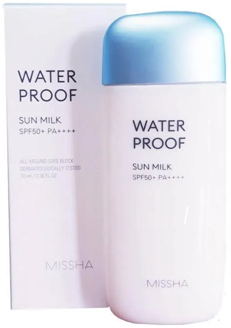 Missha Солнцезащитное водостойкое молочко All-Around Safe Block Waterproof Sun Milk SPF50, 70ml