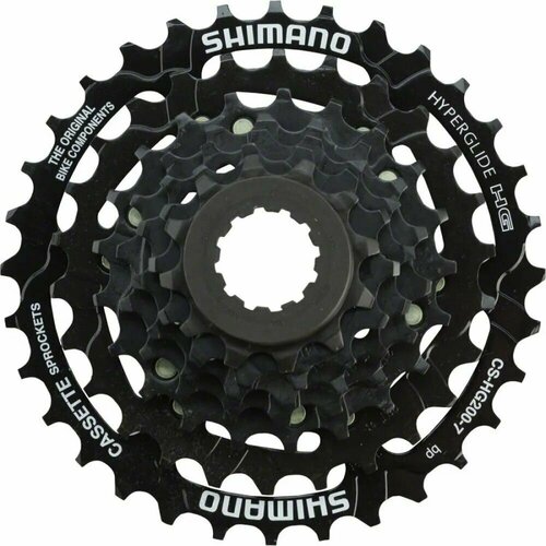 Кассета для велосипеда Shimano HG200, 7 скоростей, 12-32 кассета 8ск acshg318132 2 8022 altus 8х11 32 ig hg черно серая shimano