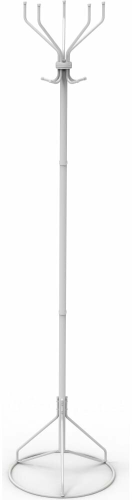 Вешалка-стойка Ажур-2, 1,89 м, основание 46 см, 5 крючков, металл, белая, ш/к 85012