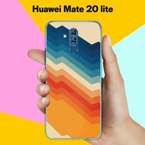 Силиконовый чехол на Huawei Mate 20 lite Узор 50 / для Хуавей Мейт 20 Лайт силиконовый чехол на huawei mate 20 lite фиолетовые цветы для хуавей мейт 20 лайт