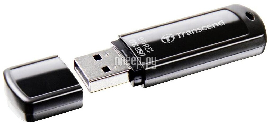 Флеш Диск Transcend 128Gb Jetflash 700 TS128GJF700 USB3.0 черный