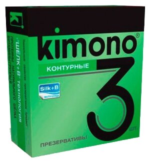 Контурные презервативы KIMONO - 3 шт.