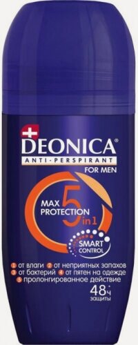 Изображение товара Антиперспирант роликовый Deonica for Men 5 Protection, 50 мл