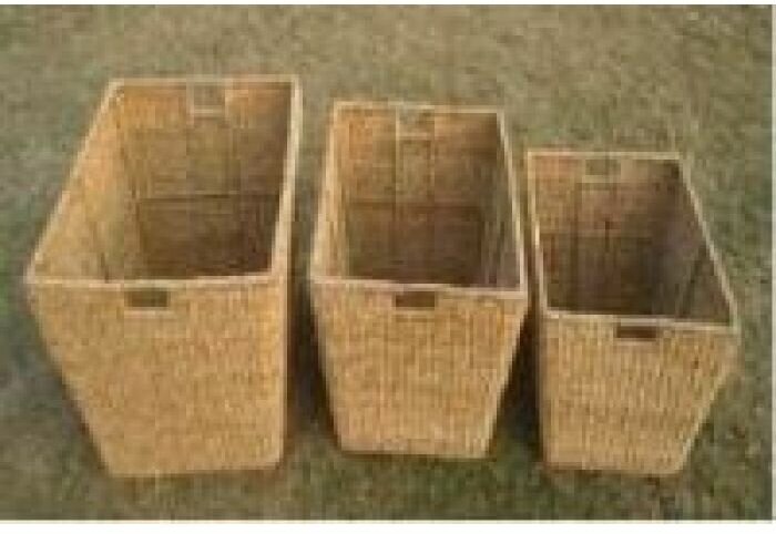 Комплект из 3х плетеных корзин BDI-43 (Джут)
