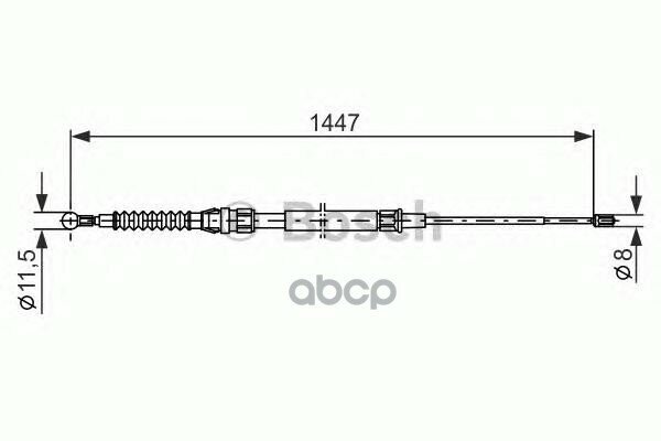 Трос Ручного Тормоза Bosch арт. 1987477958