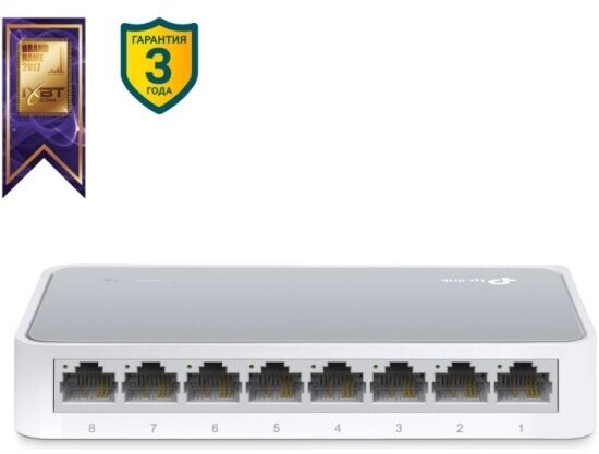 Коммутатор Tp-link TL-SF1008D 8 ports Switch Ethernet 10/100M