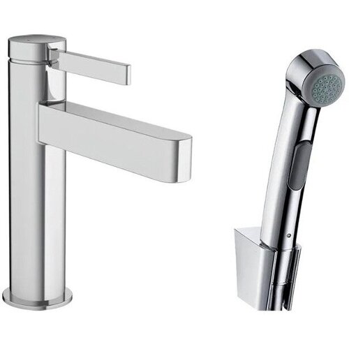 Смеситель для раковины Hansgrohe Finoris, с гигиеническим душем 76210000 хром