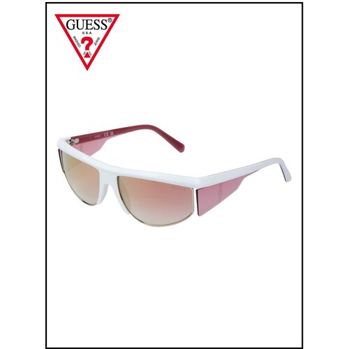 фото Солнцезащитные очки , прямоугольные, оправа: пластик, с защитой от уф, для женщин, розовый guess eyewear