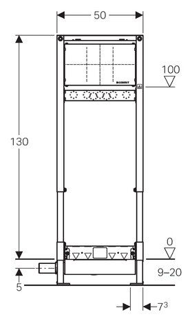 Duofix 111.580.00.1 Система инсталляции для душа (рама) Geberit - фото №2