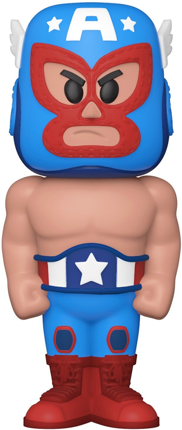 Фигурка Funko Vinyl SODA Luchadores Captain America w/(MT) Chase 54509