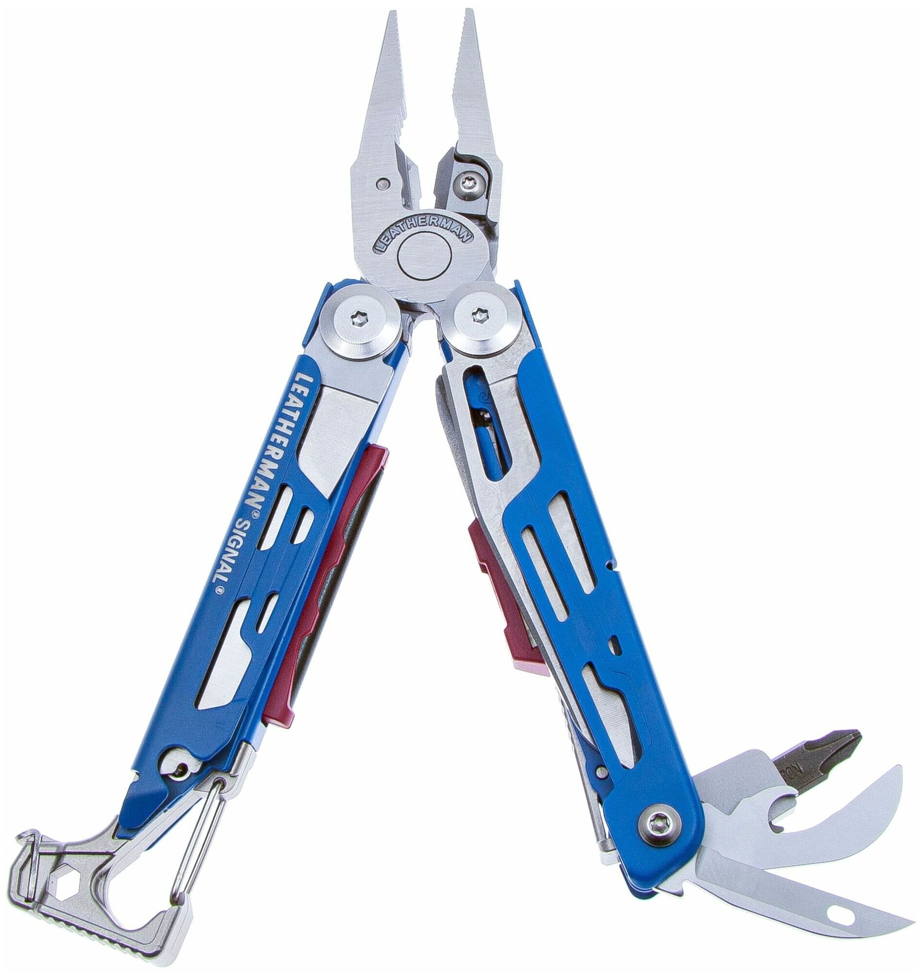 Мультитул Leatherman Signal, 19 функций, синий, нейлоновый чехол, box (832741)