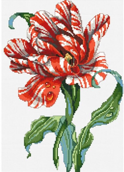 Набор для вышивания крестом белоснежка Тигровый тюльпан, 32*42см