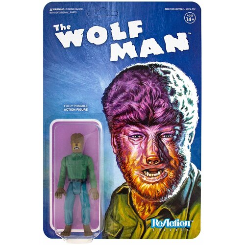 подвижная фигурка super7 reaction figures человек крот mole man монстры студии юниверсал universal monsters univw01 mol 01 9 5 см Фигурка Super7 Universal Monsters Wolf Man UNIVW01-WFM-01