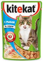 Корм для кошек Kitekat (0.085 кг) 1 шт. Сочные кусочки. С рыбой в соусе 0.085 кг 1