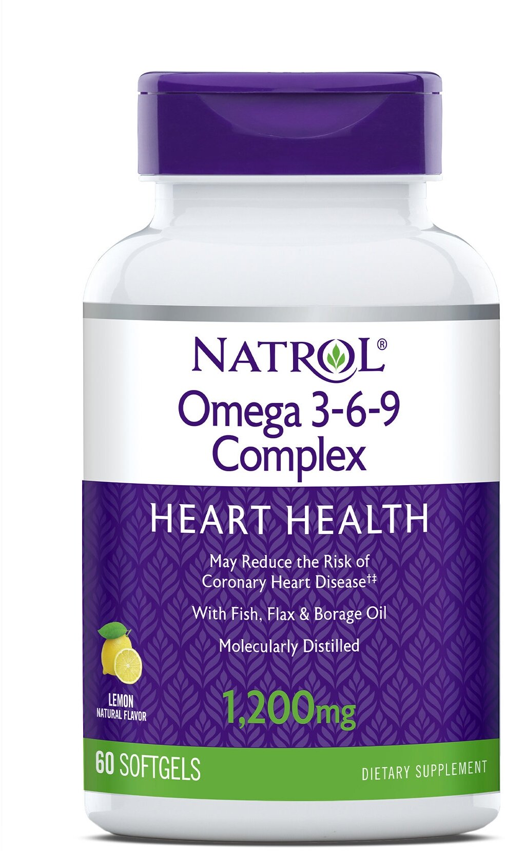 Omega 3-6-9 Complex капс., 1200 мг, 140 г, 60 шт., лимон