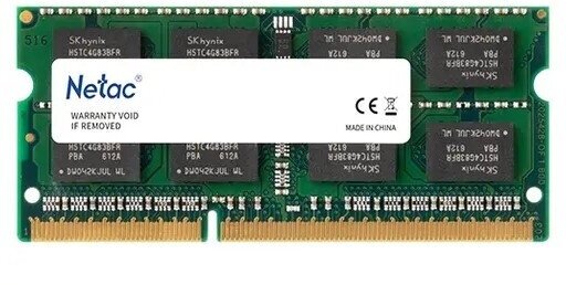 Оперативная память Netac DDR3L SO-DIMM 8Gb 1600MHz pc-12800 (NTBSD3N16SP-08)