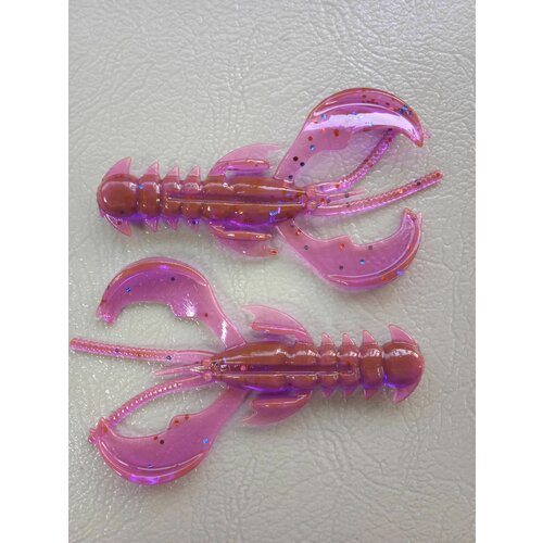 Силиконовая приманка мягкая Рак (Yabby) 40 мм, Лох (Pink Lox) 10 шт. уп.
