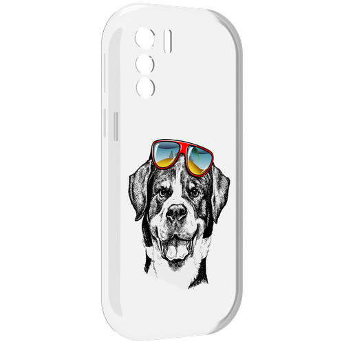 Чехол MyPads счастливая собака для UleFone Note 13P задняя-панель-накладка-бампер