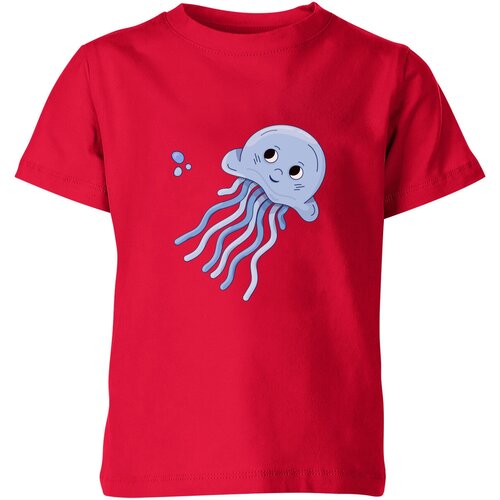 Футболка Us Basic, размер 4, красный мужская футболка медуза голубая m синий