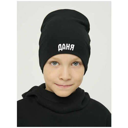 фото Шапка бини валерия мура, размер 104, черный