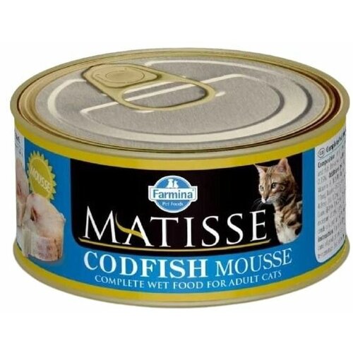 Корм влажный Farmina Matisse Codfish Mousse, для взрослых кошек, мусс с треской, 510г ( 85г x 6 шт. )