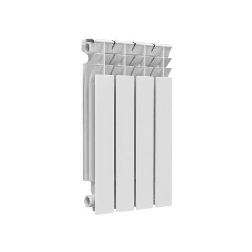 Радиатор алюминиевый Alpha 500 4 секции Qну=740 Вт RAL 9016 (белый) Ogint