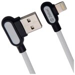 Кабель Zetton Round Fabric Corner USB - Lightning 1 м - изображение